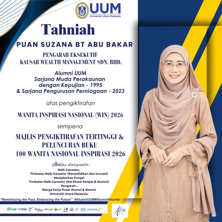 Tahniah atas pengiktirafan WANITA INSPIRASI NASIONAL (WIN) 2026 sempena MAJLIS PENGIKTIRAFAN TERTINGGI &amp;  PELUNCURAN BUKU  100 WANITA NASIONAL INSPIRASI 2026