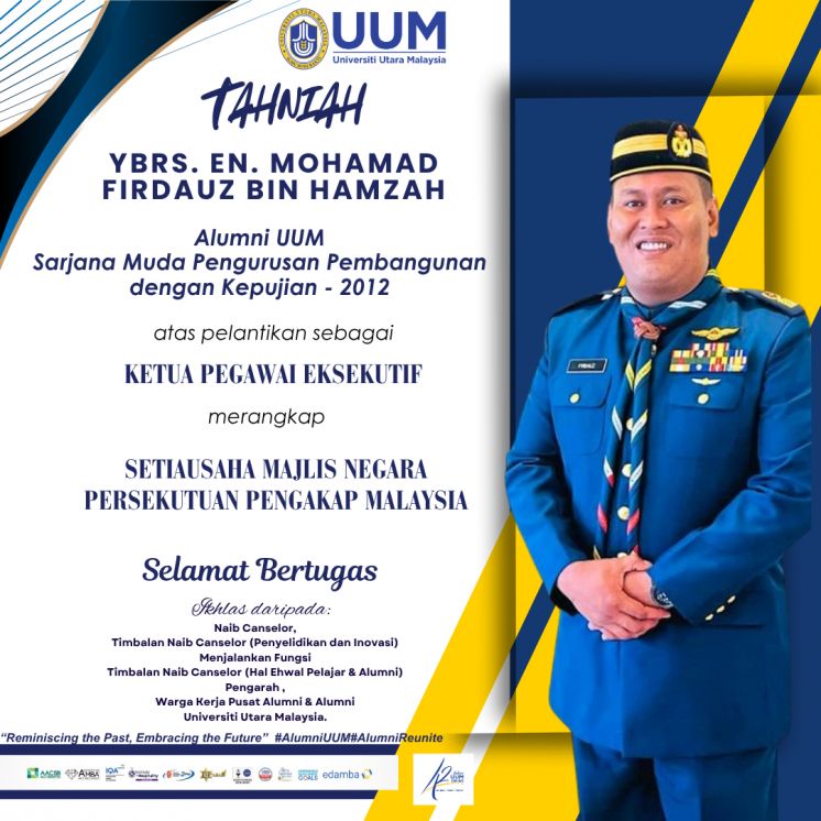 Tahniah atas pelantikan sebagai KETUA PEGAWAI EKSEKUTIF merangkap SETIAUSAHA MAJLIS NEGARA Persekutuan Pengakap Malaysia