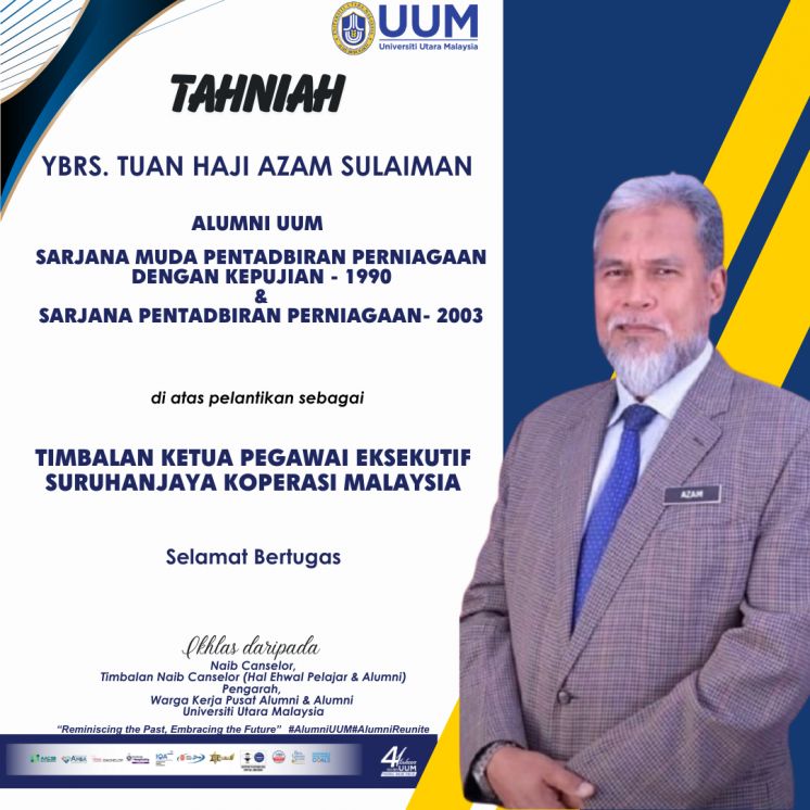 Tahniah Atas Perlantikan sebagai Timbalan Pegawai Eksekutif Suruhanjaya Koperasi Malaysia