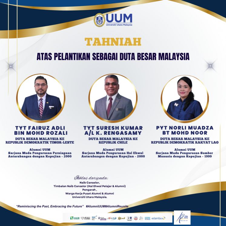 Tahniah atas  pelantikan sebagai DUTA BESAR MALAYSIA