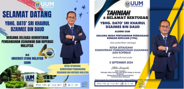 Lawatan Rasmi Ketua Setiausaha Kementerian Pembangunan Usahawan dan Koperasi (KUSKOP) ke Universiti Utara Malaysia (UUM)