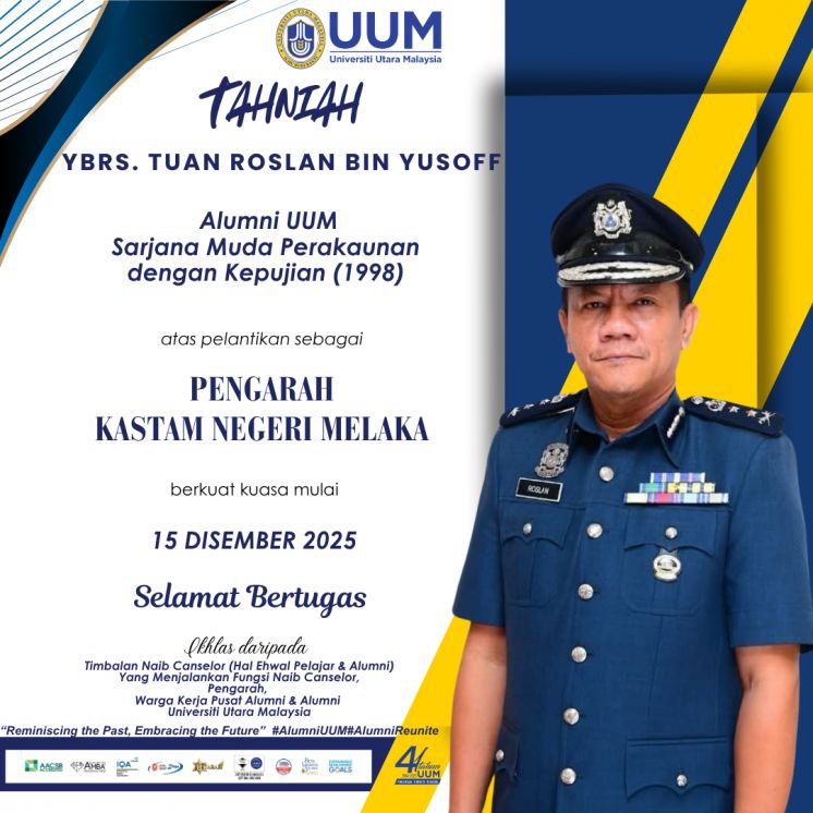 Tahniah atas Pelantikan sebagai PENGARAH KASTAM NEGERI MELAKA