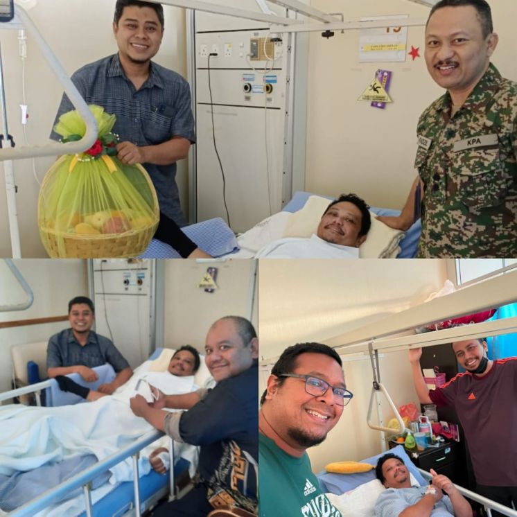 PUSAT ALUMNI UUM MENGUNJUNGI ALUMNI MANGSA KEMALANGAN JALAN RAYA