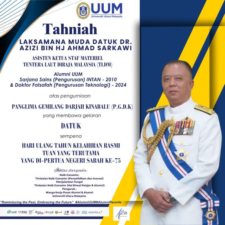 Tahniah atas pengurniaan PANGLIMA GEMILANG DARJAH KINABALU (P.G.D.K) sempena HARI ULANG TAHUN KELAHIRAN RASMI TUAN YANG TERUTAMA YANG DI-PERTUA NEGERI SABAH KE-75