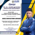 Tahniah Atas Penganugerahan ASIA EDUCATION AWARD &ldquo;Outstanding Contribution to Mathematics Education &amp; Edupreneur of the Year&rdquo; oleh ASIA EDUCATION CONCLAVE 2025